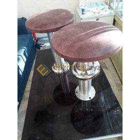 Krom Abdesthane Tabureleri (deri kaplamalı)